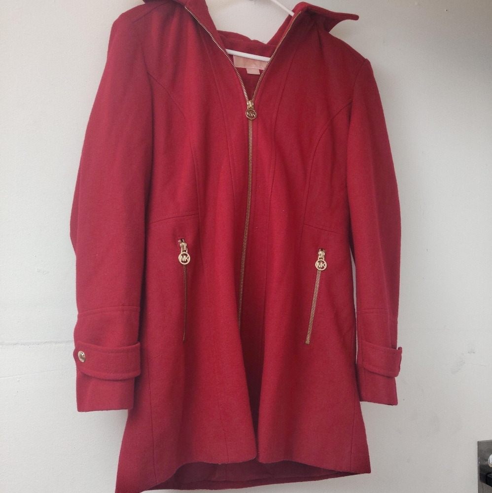 Michael Kors red coat